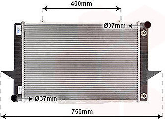 VAN WEZEL chladič, chladenie motora 59002092
