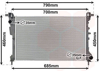 VAN WEZEL chladič, chladenie motora 17012708
