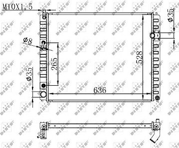 NRF Chladič, chladenie motora 59147