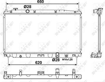 NRF Chladič, chladenie motora 53194