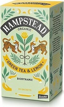 Hampstead Tea BIO Zelený čaj s limetkou a citrónovou trávou 20 ks