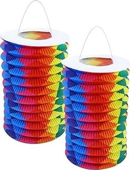 RAPPA Lampion hawaii - duhový/rainbow 15 cm, 2 ks