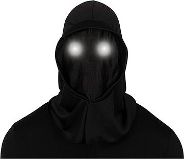 Čierna maska s LED svetlom v očiach