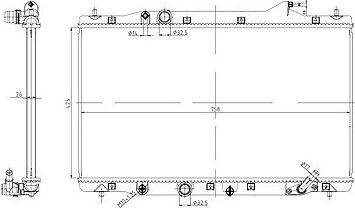 NRF Chladič, chladenie motora 550040
