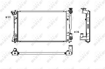 NRF Chladič, chladenie motora 53394