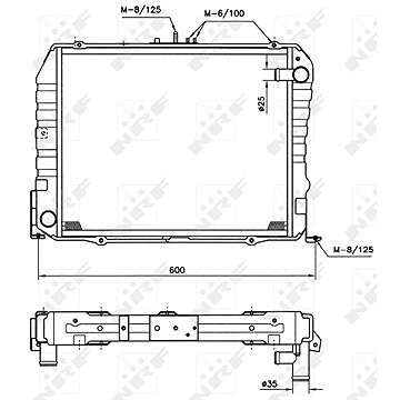 NRF Chladič, chladenie motora 513962