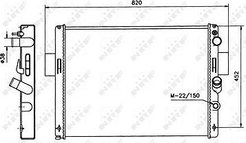 NRF Chladič, chladenie motora 58243