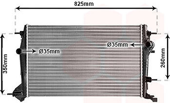 VAN WEZEL chladič, chladenie motora 43002414