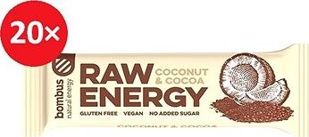Bombus Raw Energy Coconut & Cocoa 20× 50 g