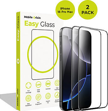 Mobile Origin EasyGlass iPhone 16 Pro Max 2 pack