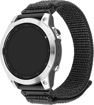 FIXED Nylon Sporty Strap na Garmin QuickFit 22 mm tmavosivý