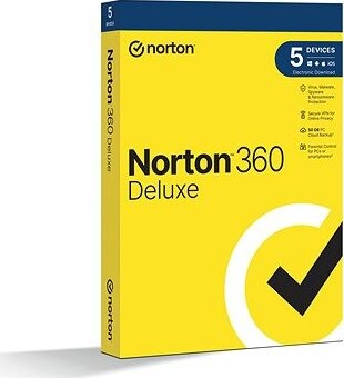 Norton 360 Deluxe 50 GB, VPN, 1 používateľ, 5 zariadení, 36 mesiacov (elektronická licencia)