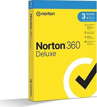 Norton 360 Deluxe 25 GB, VPN, 1 používateľ, 3 zariadenia, 36 mesiacov (elektronická licencia)