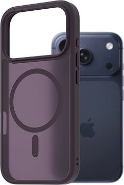 AlzaGuard Matte Case Compatible with Magsafe pre iPhone 17 Pro tmavo fialový