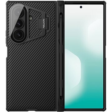 Nillkin CamShield Prop Pen Slot (Transparent Lens) Zadný Kryt pre Samsung Galaxy Z Fold 7 Black