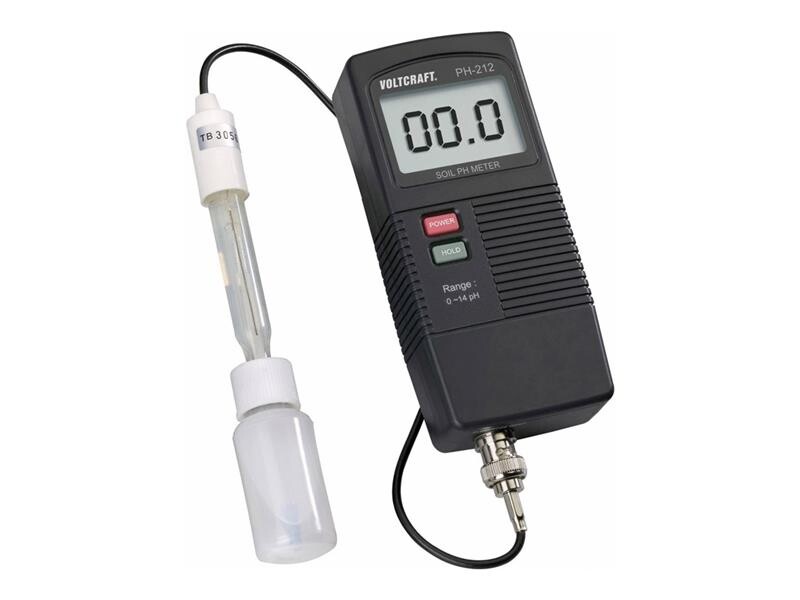 pH meter VOLTCRAFT PH-212 sada pre analýzu pôdy, 0-13 pH