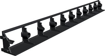 ROJAPLAST – Trávnikový obrubník, plast DUO, dĺžka 1,01 m, výška 4,5 cm, 2 ks v balení, čierny