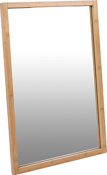 Zrkadlo nástenné, 40 × 60 cm, masív bambus, prírodný odtieň