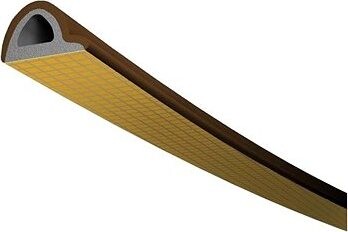 Trelleborg tesnenie TLT do okien a dverí, profil P 6 H, 9 × 5,5 mm, hnedé, 2 × 3 m