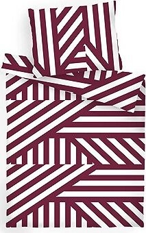 Dadka Obliečky bavlna Zebra bordó 140 × 200, 70 × 90 cm