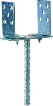 Bkshop PS 80-160 Pätka stĺpika typu „U“ staviteľná, 80 – 160 × 100 × 310 mm