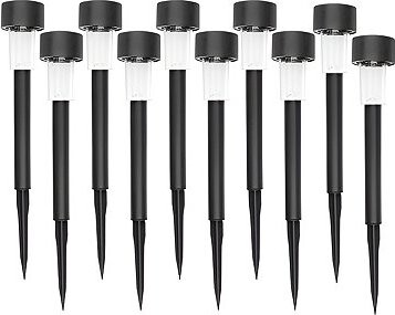 Gardlov Záhradné solárne lampy 37 cm, 10 ks