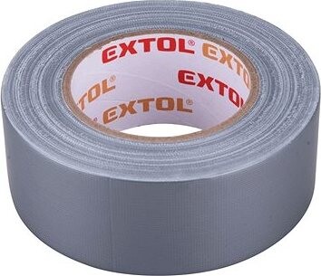 EXTOL PREMIUM páska lepiaca textilná/univerzálna, 50 mm × 50 m hr. 0,18 mm, sivá, 8856312