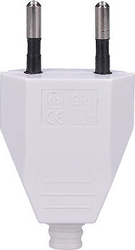 Solight Zástrčka plochá 2.5 A, přímá, IP20, bílá