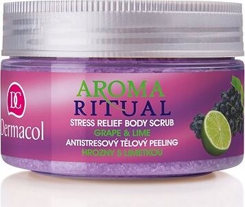 DERMACOL Aroma Ritual Grape & Lime Stress Relief Body Scrub 200 g