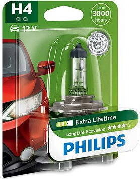 PHILIPS H4 LongLife EcoVision