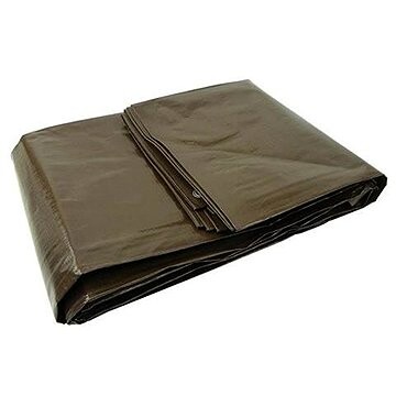 GEKO Plachta, PP + PE, 6 × 12 m, 200 g/m2, hnedá