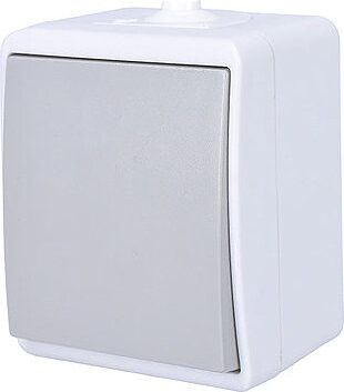 Solight Vypínač do vlhka IP54, č. 1 jednopólový, sivý