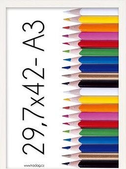 TRADAG Fotorámik A3 (29,7 × 42 cm), biely