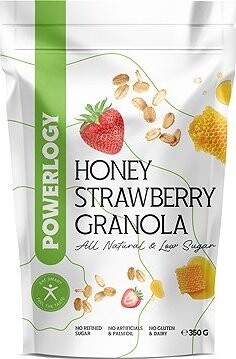 Powerlogy Honey Strawberry Granola 350 g