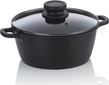 KELA Atura Hrnec černý 20 cm 1,7 l litý hliník