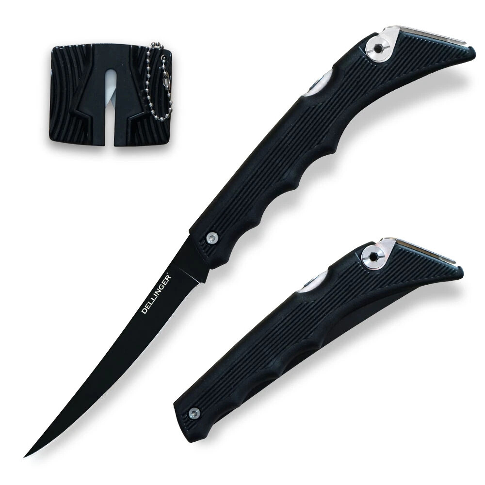 Nôž zatvárací flexi filetovací Dellinger 140 mm - čierny