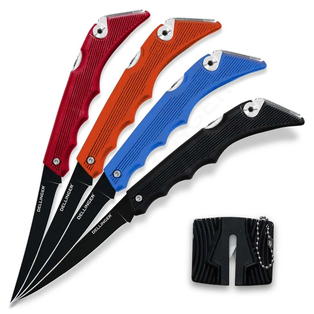 Nôž zatvárací flexi filetovací Dellinger 140 mm - oranžový