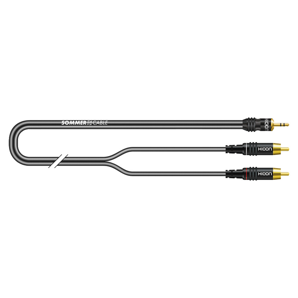 Sommer Cable IC Onyx 2x0,25mm, Black, 0,50m