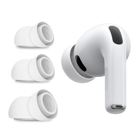 Tech-Protect Ear Tips náhradné štuple pre Apple AirPods Pro 3 3ks, biele