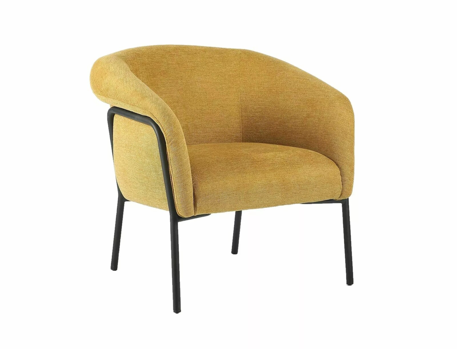 Designové křeslo Clover hořčicové