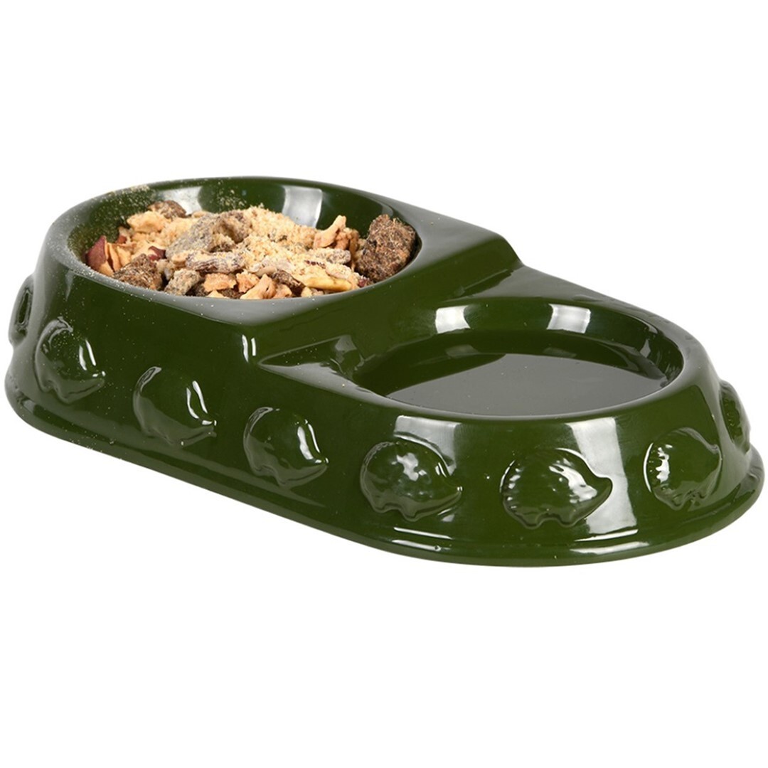 Dvojitá miska pro ježka SPIKYBOWL zelená