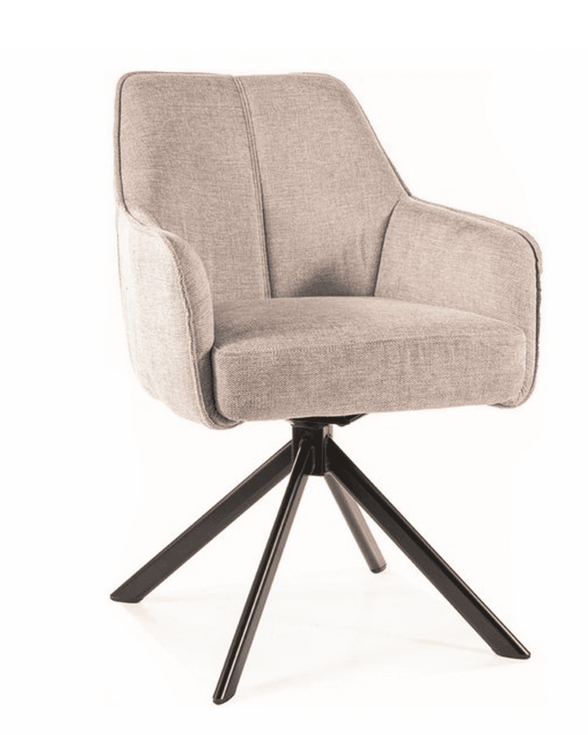 Otočné jídelní křeslo Notti světle béžové