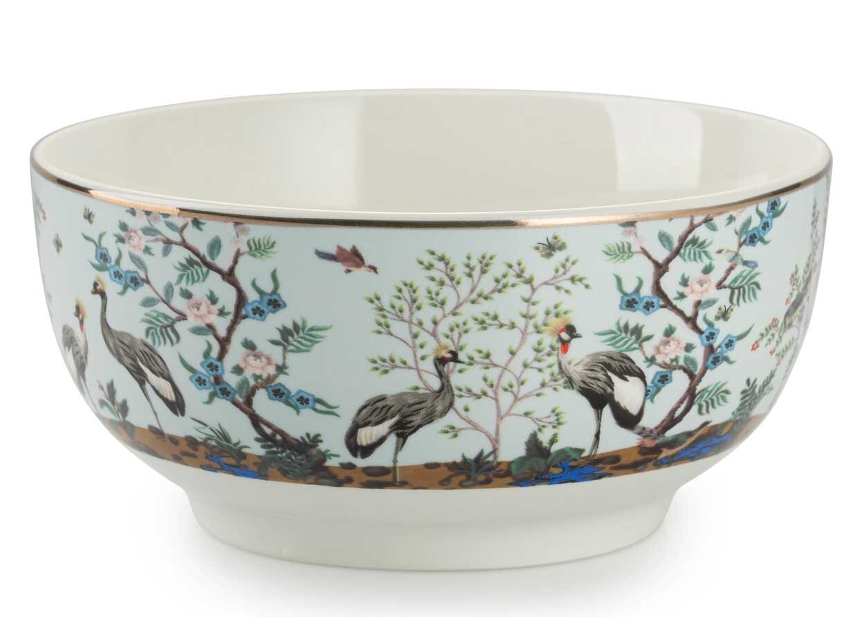 Porcelánová miska ASHLEY V 480 ml modrá/šedá