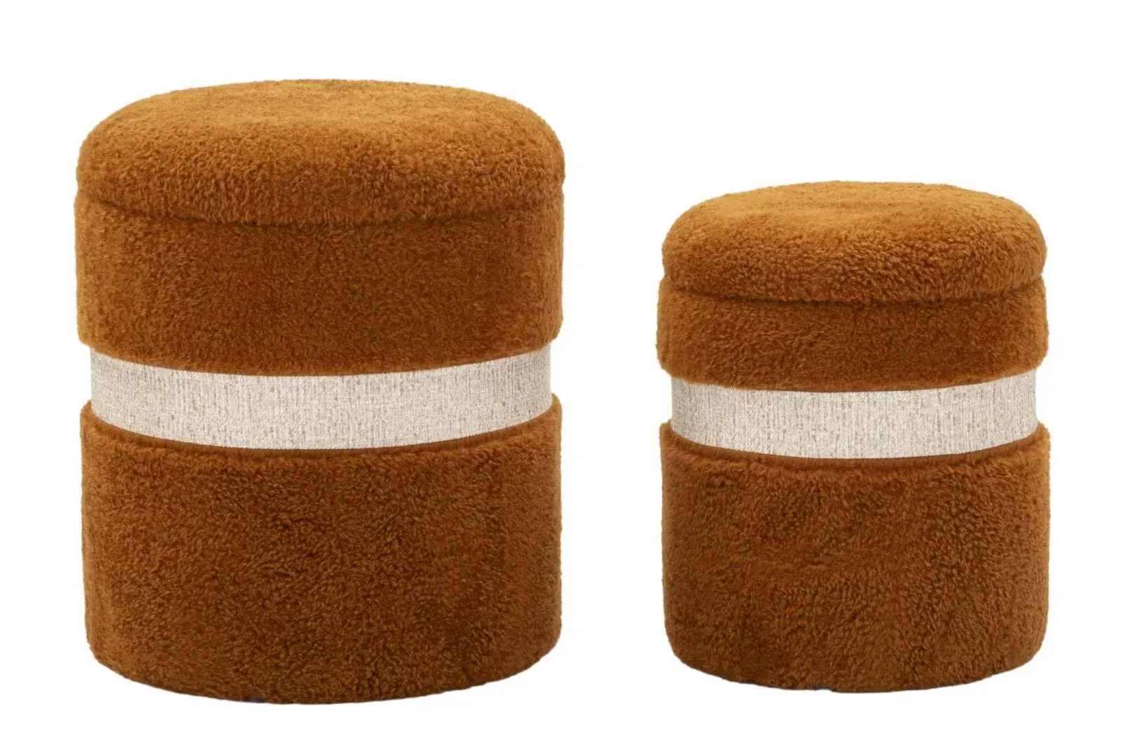 Sada 2 ks taburetů SAINT-MORITZ hnědá