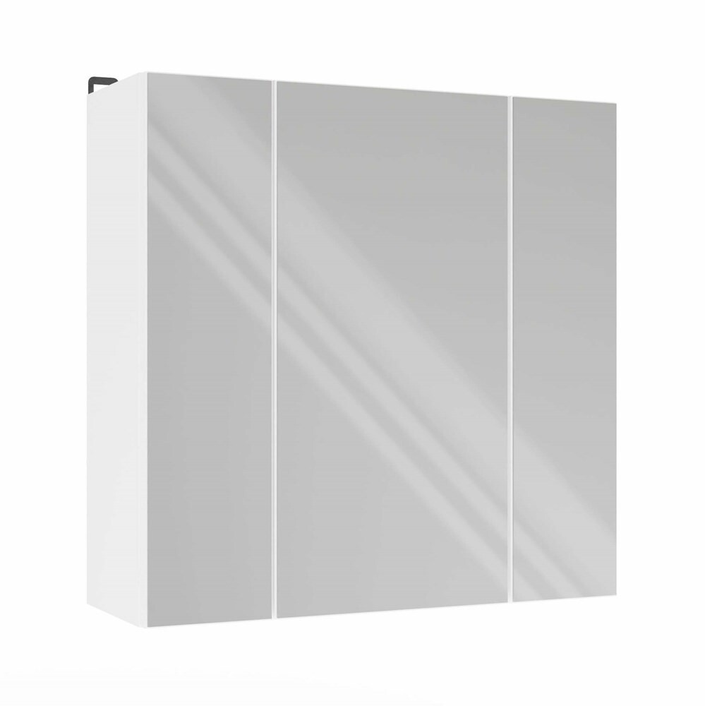 Závěsná koupelnová skříňka se zrcadlem POLA 3L bílá