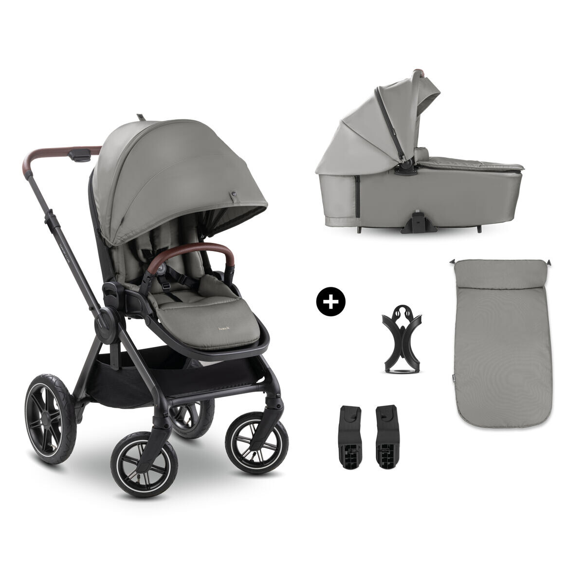 Hauck Kombinovaný kočík Comfort N Care Air 2v1 dark grey