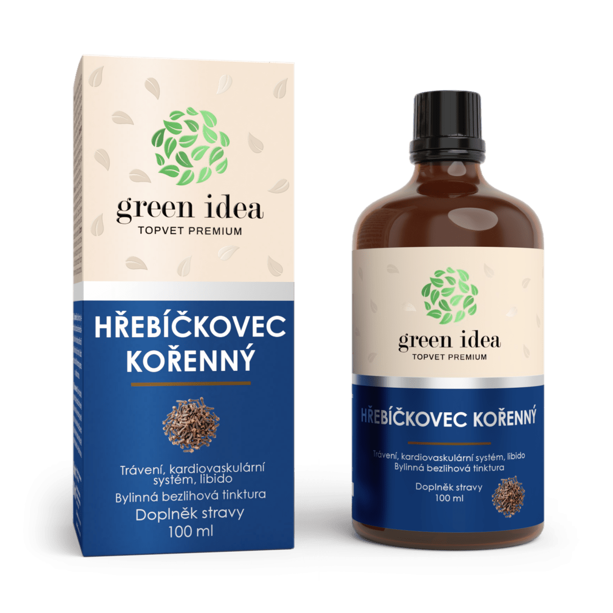 TOPVET GREEN IDEA Klinčekovec - bezliehová tinktúra 100 ml 100 ml