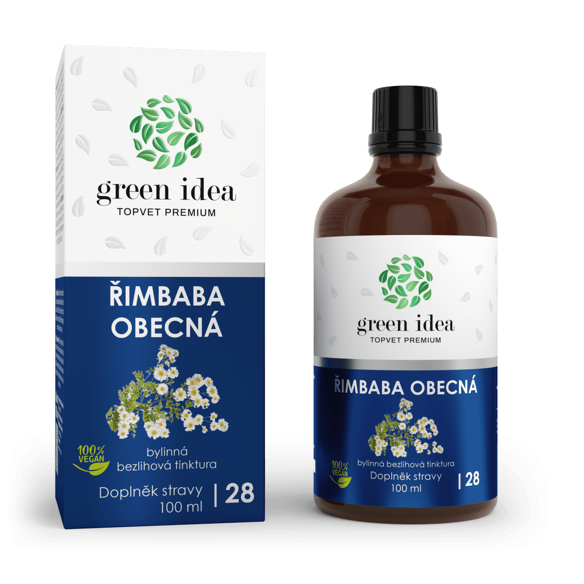 TOPVET GREEN IDEA Rimbaba obyčajná - bezliehová tinktúra 100 ml 100 ml
