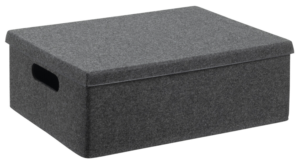 PLAST TEAM - Box VEGA tmavošedý stredný