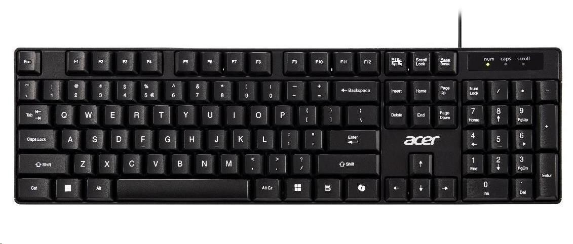 Acer AKW100/Drôtové USB-A/SK-SK layout/Čierna